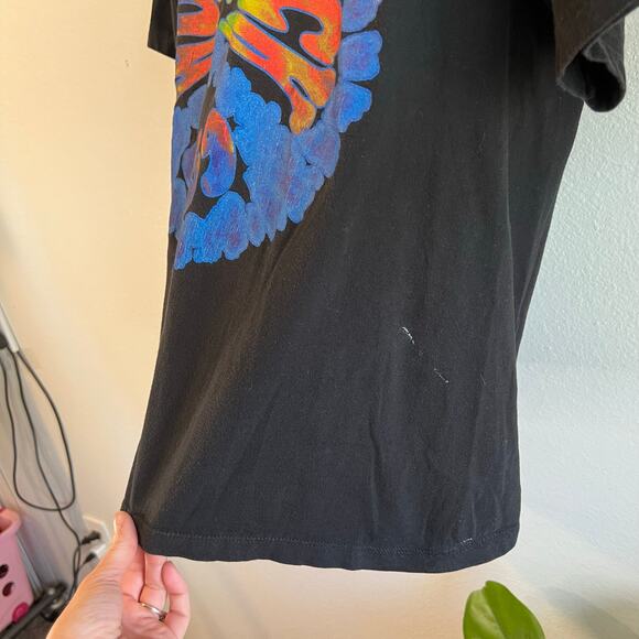 Woodstock 2009 Black Cotton Peace Tie Dye Graphic Tee Size Large Unisex - Picture 3 of 9